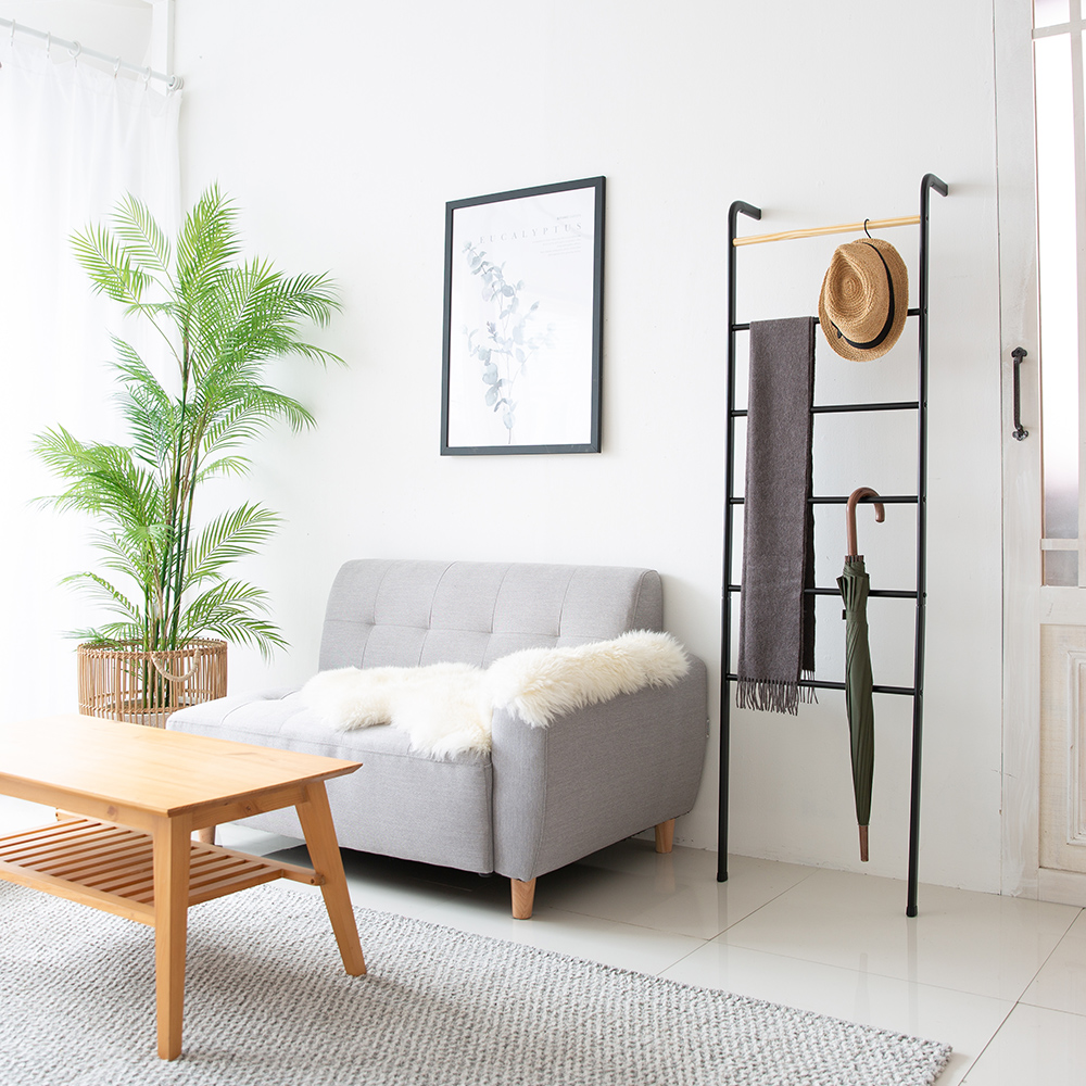 구름 스탠드행거 철제 사다리행거 튼튼한 조립식 옷걸이거치대 틈새 옷가게