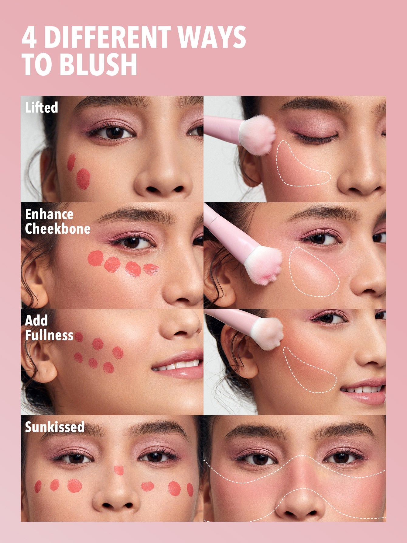 쉬글램 리퀴드 블러셔 전용 브러쉬 발바닥모양 브러시 SHEGLAM LIQUID BLUSH BRUSH - 상세 이미지 4