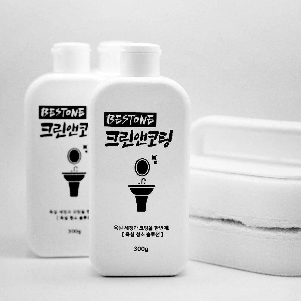 베스트원 크린앤코팅 물때 찌든때 제거제 청소 세제 화장실 욕실 거울 유리 세면대 변기 - 상세 이미지 3
