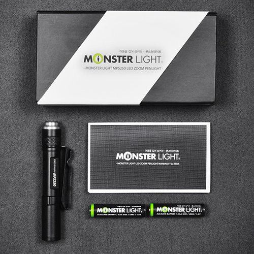 몬스터라이트 LED 미니 후레쉬 펜 초소형 손전등 랜턴 MP250S