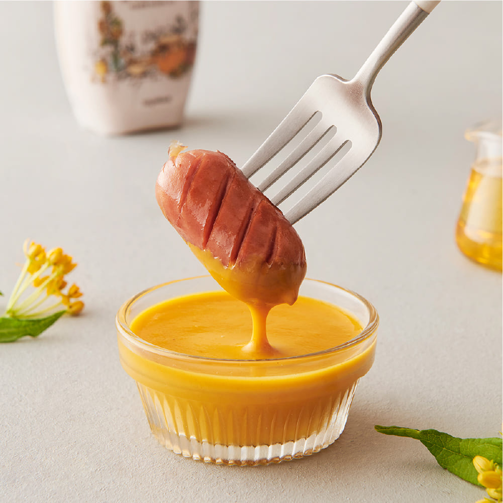 마이노멀 저당 허니 머스타드 소스 (당류, 칼로리가 낮은 건강한 머스타드 소스)
