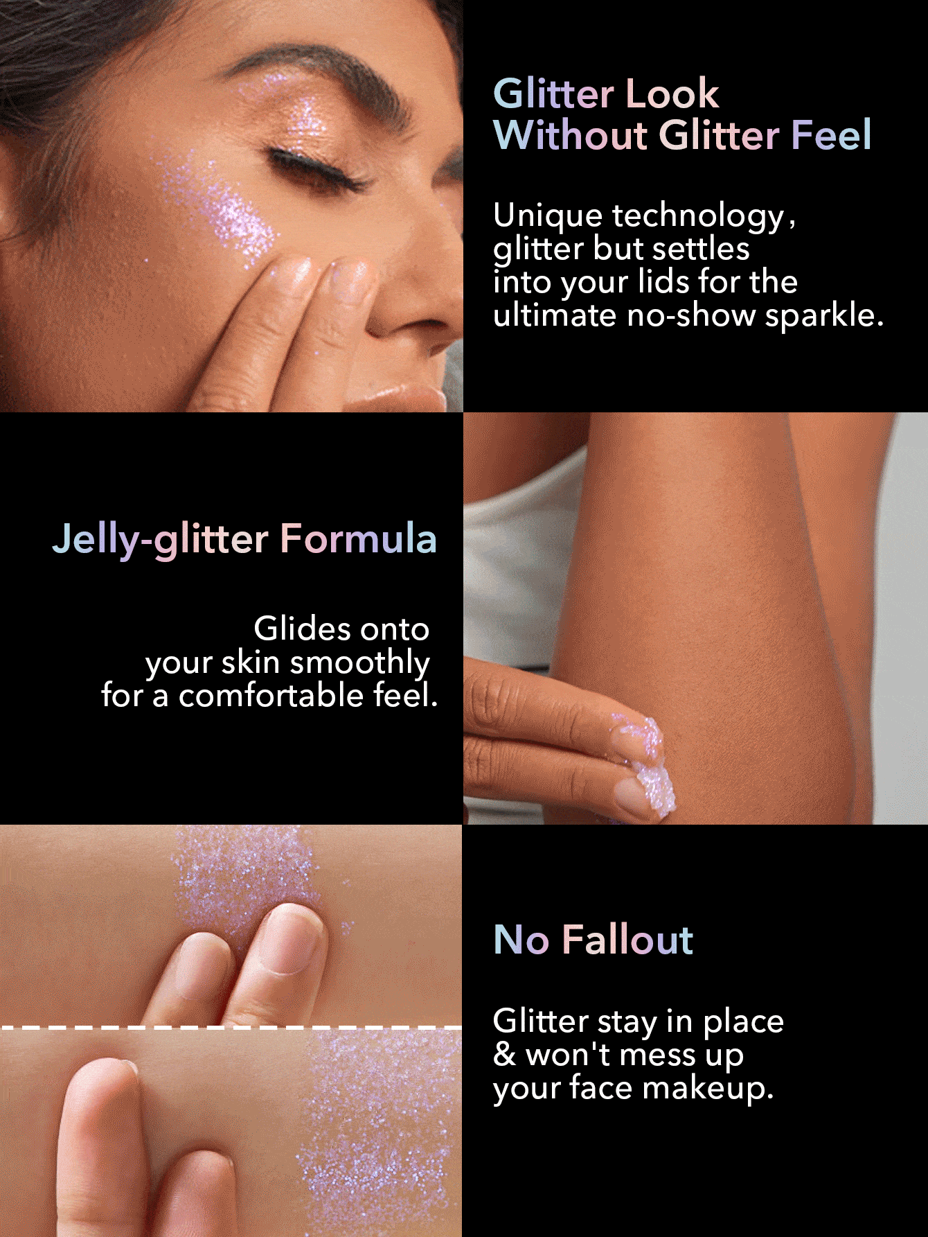 쉬글램 글리터 위자드 섀도우 펄날림없는 미국 퍼플 글리터 Purple glitter - 상세 이미지 3