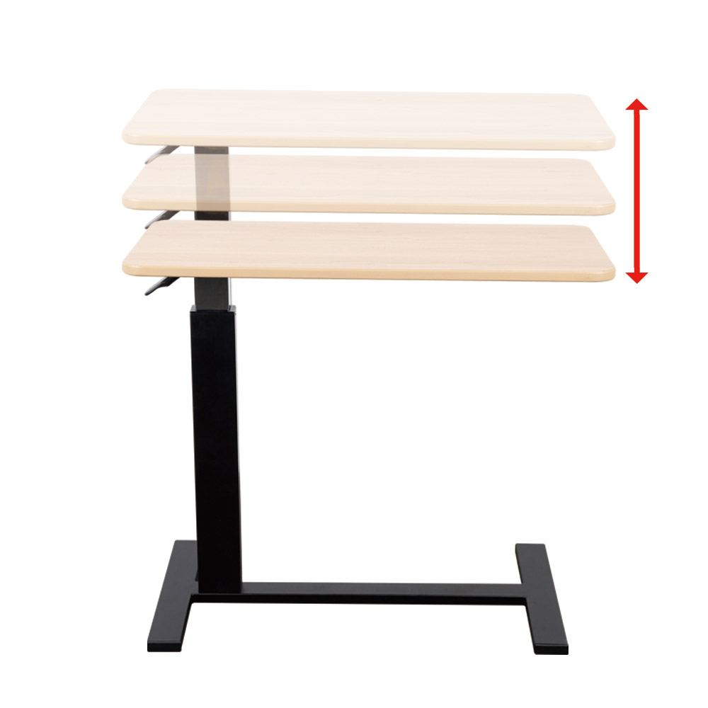높이조절 이동식 테이블 침대용 병원 간이책상 요양원 식사 보조용 YB-O1004