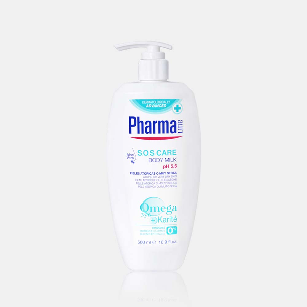 [500ml 3개] 파마라인 무향 바디밀크 S.O.S케어 수분 바디로션 등드름 모공각화증 - 상세 이미지 2