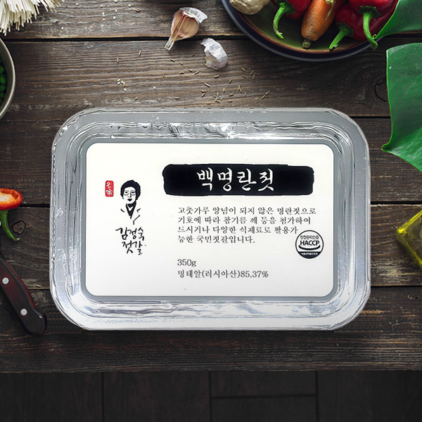 [동광 김정숙젓갈] 백명란젓 350g 속초 명란 젓갈 반찬