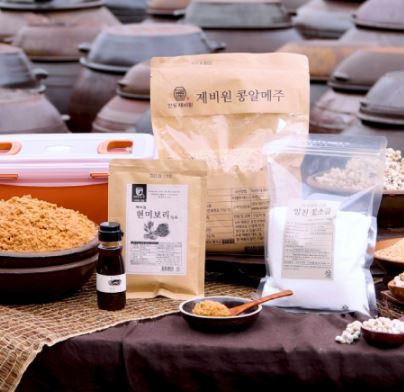 안동제비원 전통메주, 된장만들기 (우리콩100% 메주 /소금, 대추, 숯, 바가지, 설명서 포함) - 상세 이미지 2