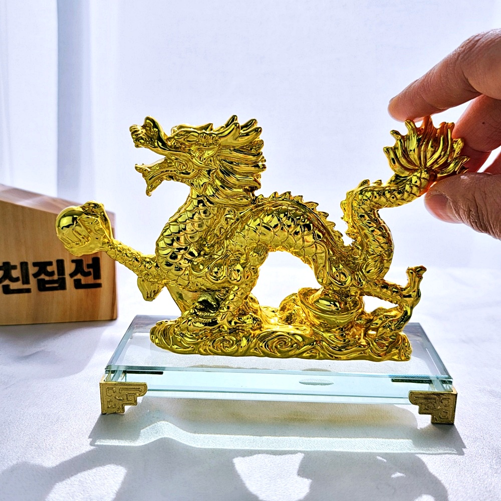 친집선 황금 용 장식품 이미지 6