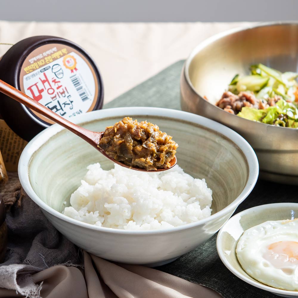 [한칼식품] 매운 쌈장 땡초비빔된장 530g 청양고추 비빔된장 야채쌈장 이미지 2