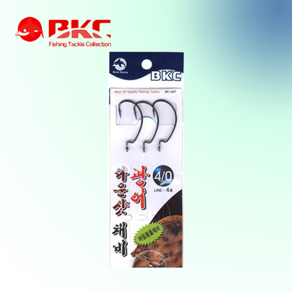 백경 광어다운샷 채비 와이드갭훅 버림봉돌채비 BK-421 4-0 - 메인 이미지