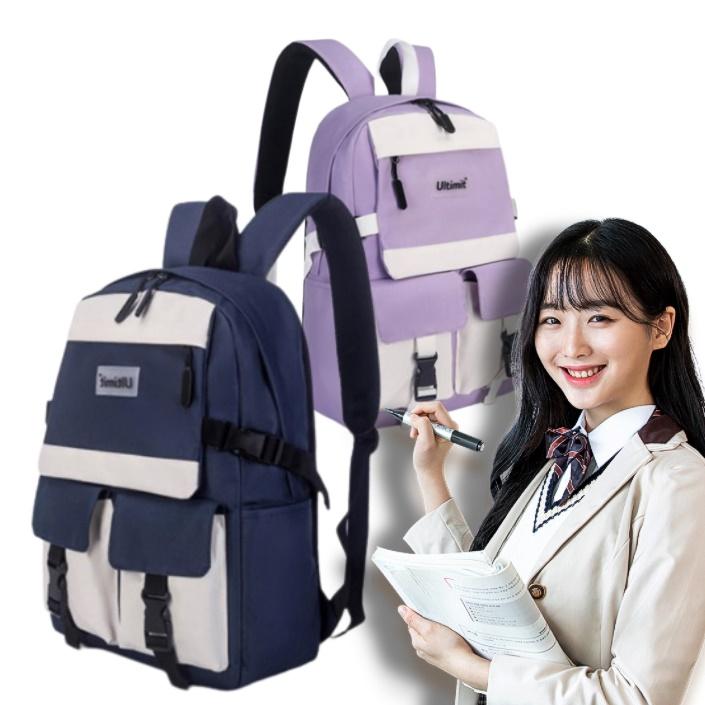 중학교 입학 가방 여중생 책가방 중딩 가방 고딩 새내기 백팩 - 상품 이미지
