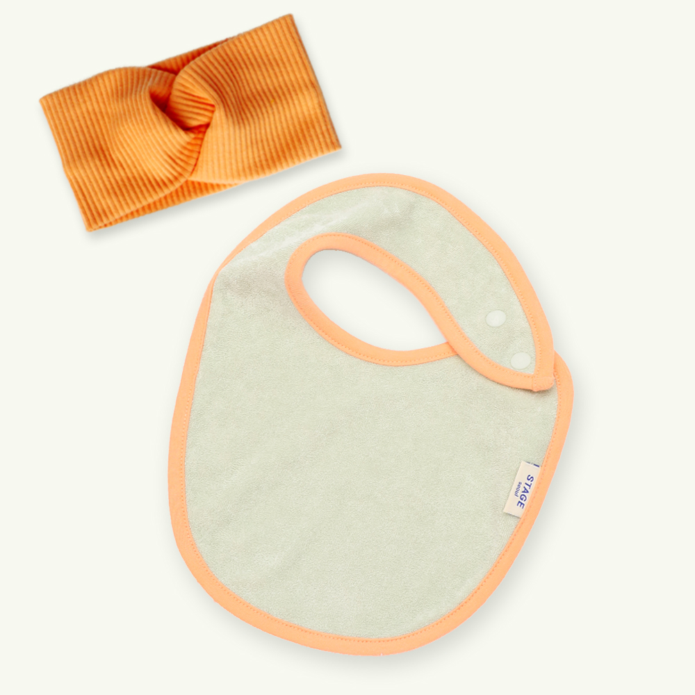 아기 침받이 턱받이 헤어밴드 오가닉 [타올빕 세트]