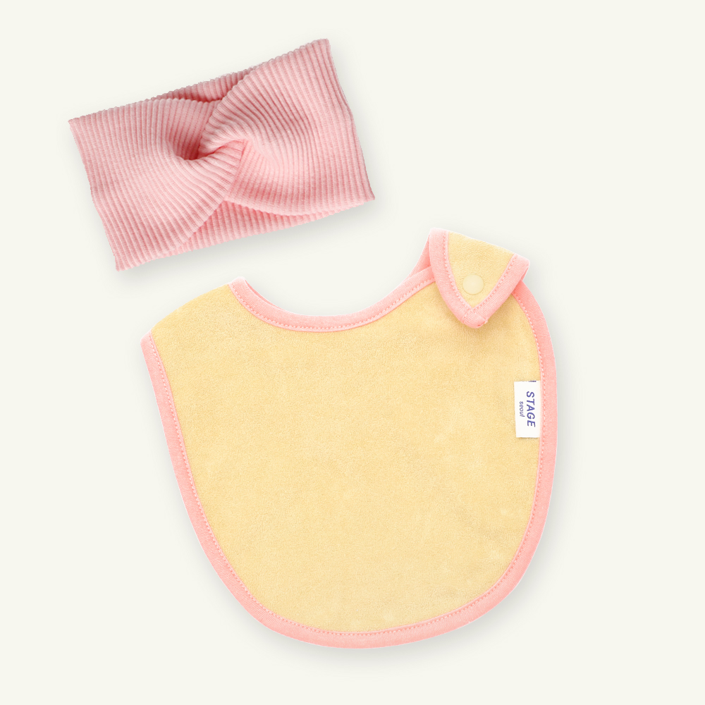 아기 침받이 턱받이 헤어밴드 오가닉 [타올빕 세트]