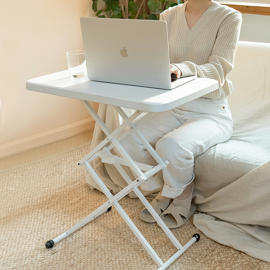 텐더 접이식 테이블 높이조절 노트북테이블 원룸책상