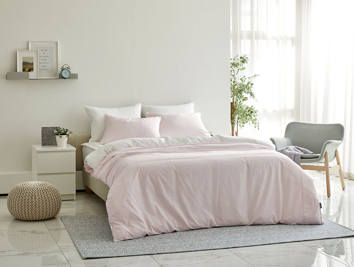 호텔침구 이불세트 코튼핑크 알러지케어 사계절 신혼 침구세트 Q