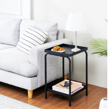 화분 테이블 얇은 화분 탁자 장식 높은 사이드테이블