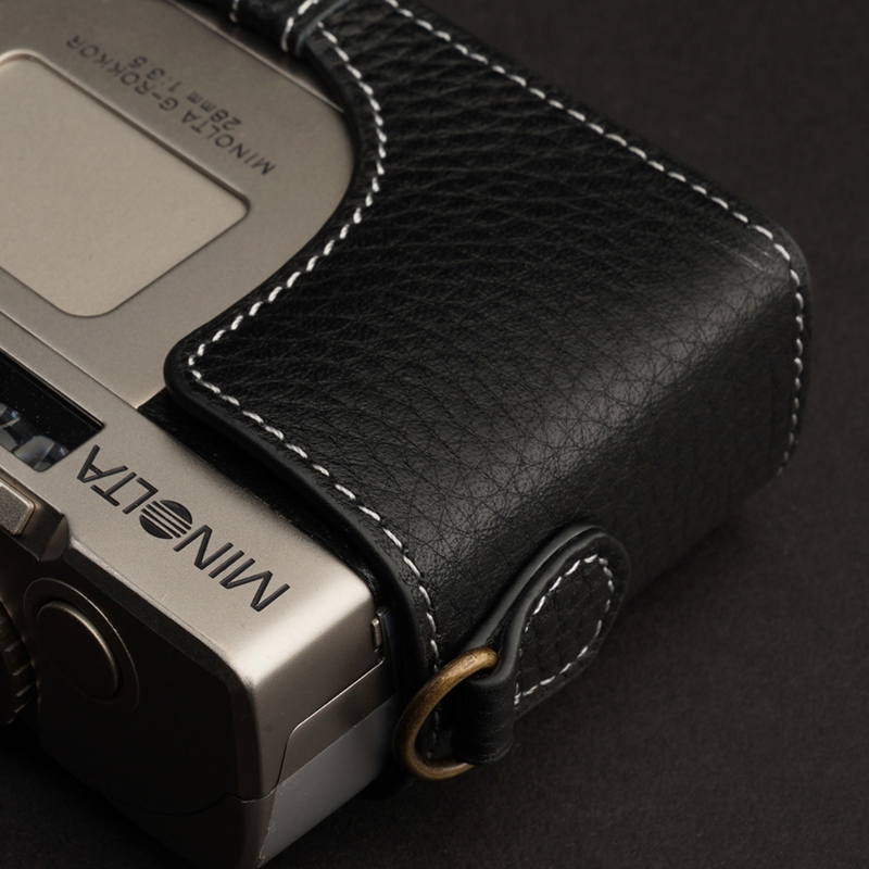 미놀타 Minolta TC-1 TC1 카메라 가죽 케이스 [손목스트랩 제공] - 상세 이미지 5