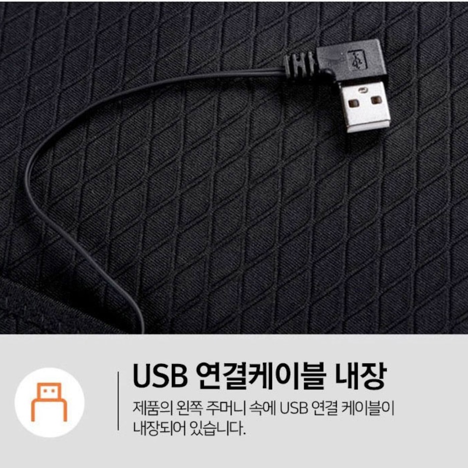전열조끼 열나는 조끼 낚시용 등산용 골프용 발열 조끼 - 상세 이미지 2