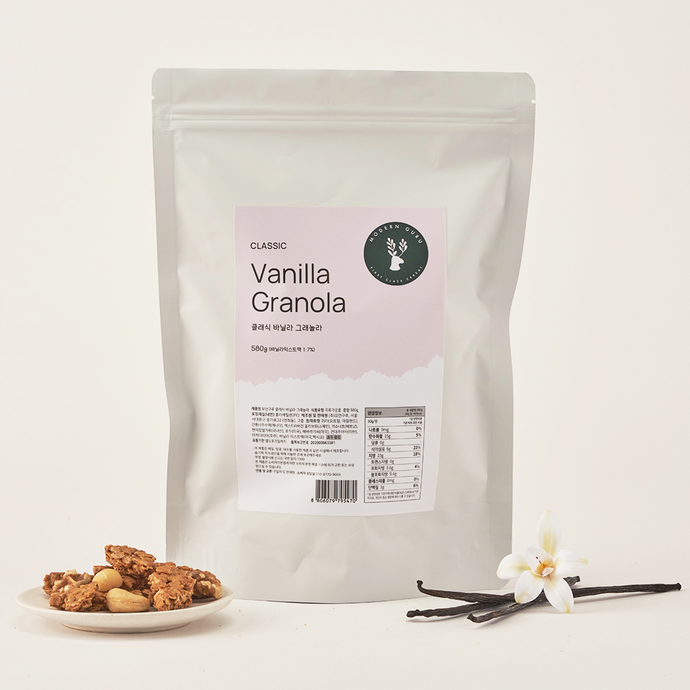 [2개무배]모던구루 내맘대로 대용량 수제 그래놀라 580g 크런치카카오 프로틴 초코 시리얼