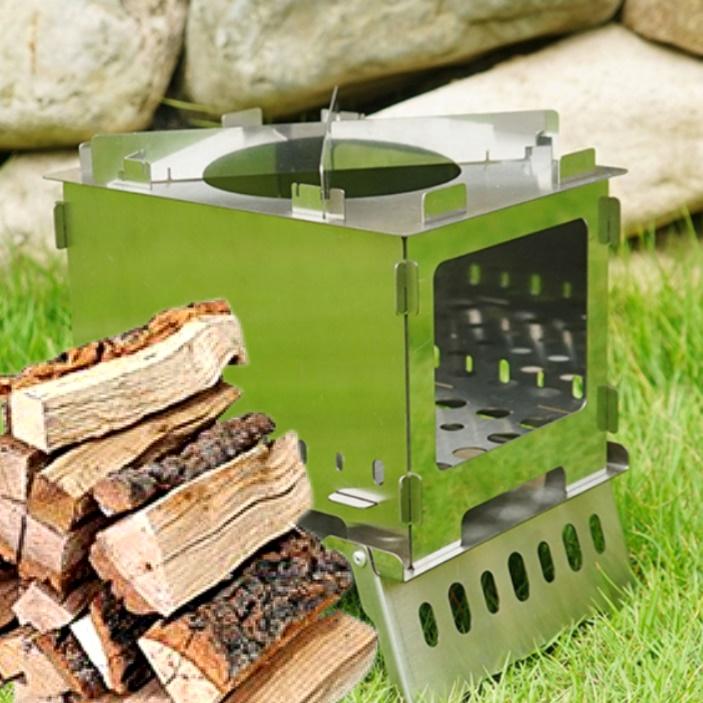 소형 화목 난로 미니 나무 난로 야외 캠핑용 장작 난로