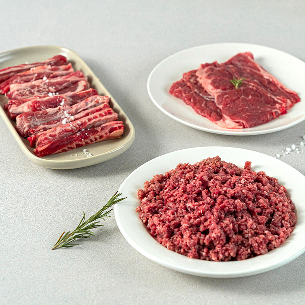 소고기 요리 완성샷