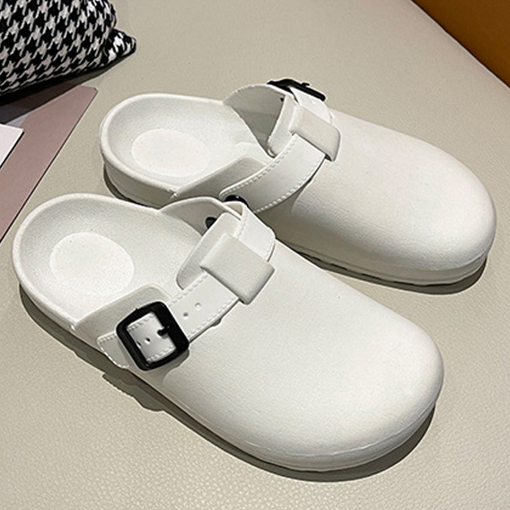 앞막힌 슬리퍼 (가벼운 실외 버클 발편한)