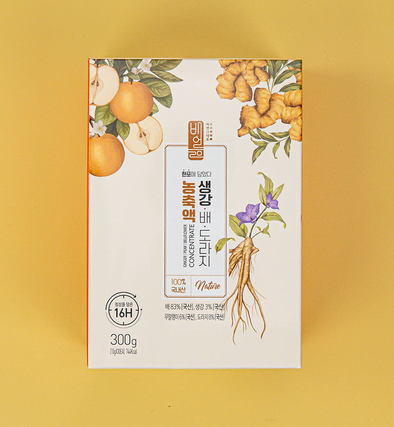 [배어듦] 생강 배도라지 농축액 스틱 30포 (10ml x 30포 x 1ea) - 상세 이미지 4