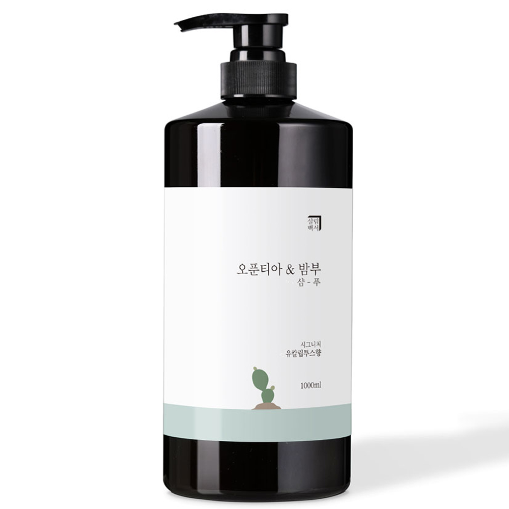 살림백서 오푼티아 앤 밤부 샴푸 화이트머스크향 1000ml