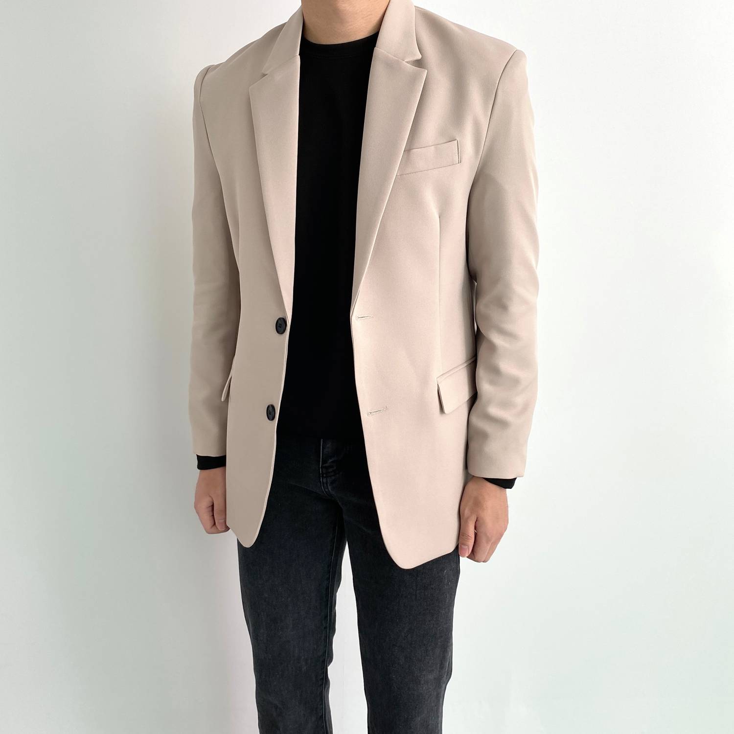 남자블레이저 싱글 자켓 남자오버핏블레이저 이미지 3