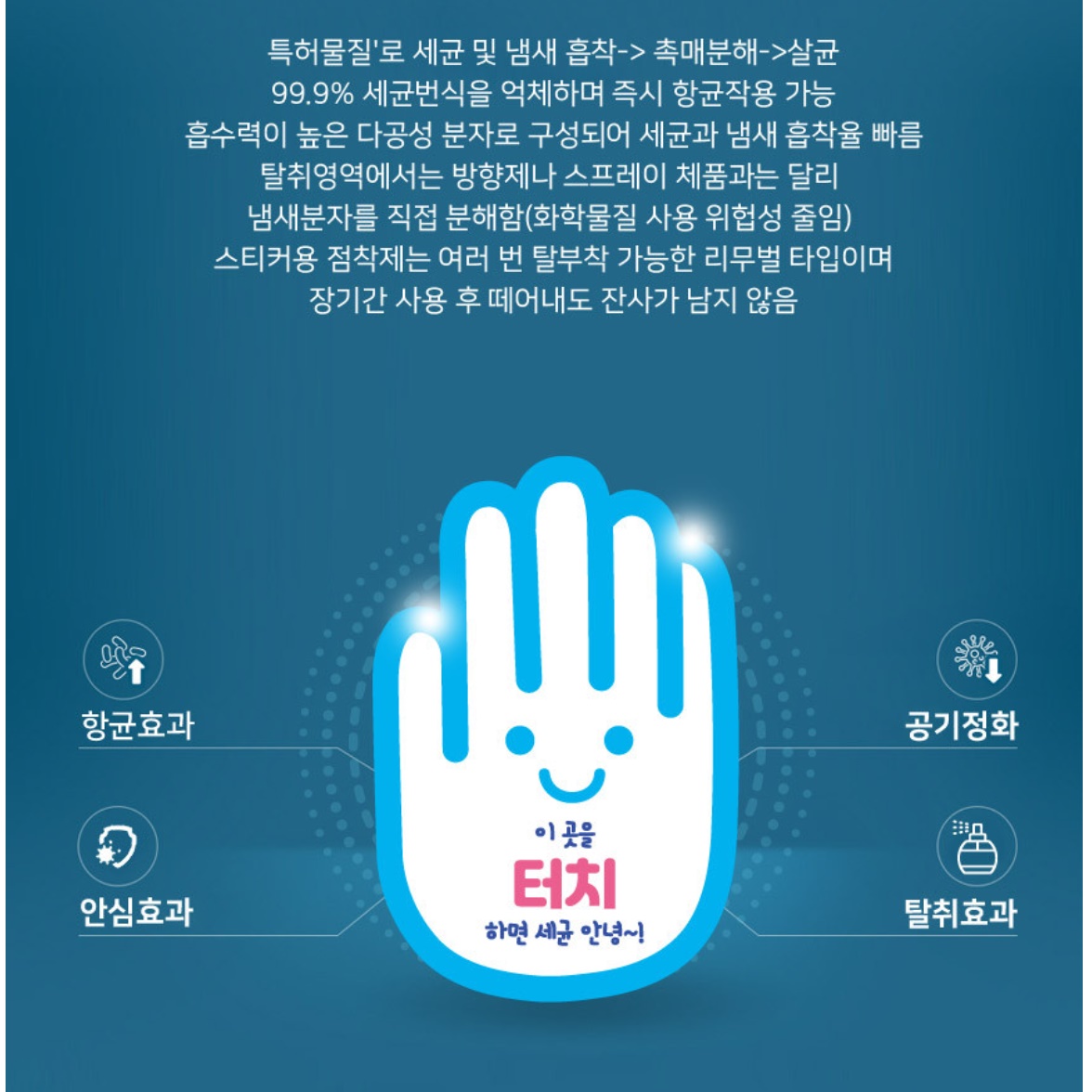문 손잡이 항균 필름 방역 출입문 현관문 항균 스티커 소형 - 상세 이미지 3
