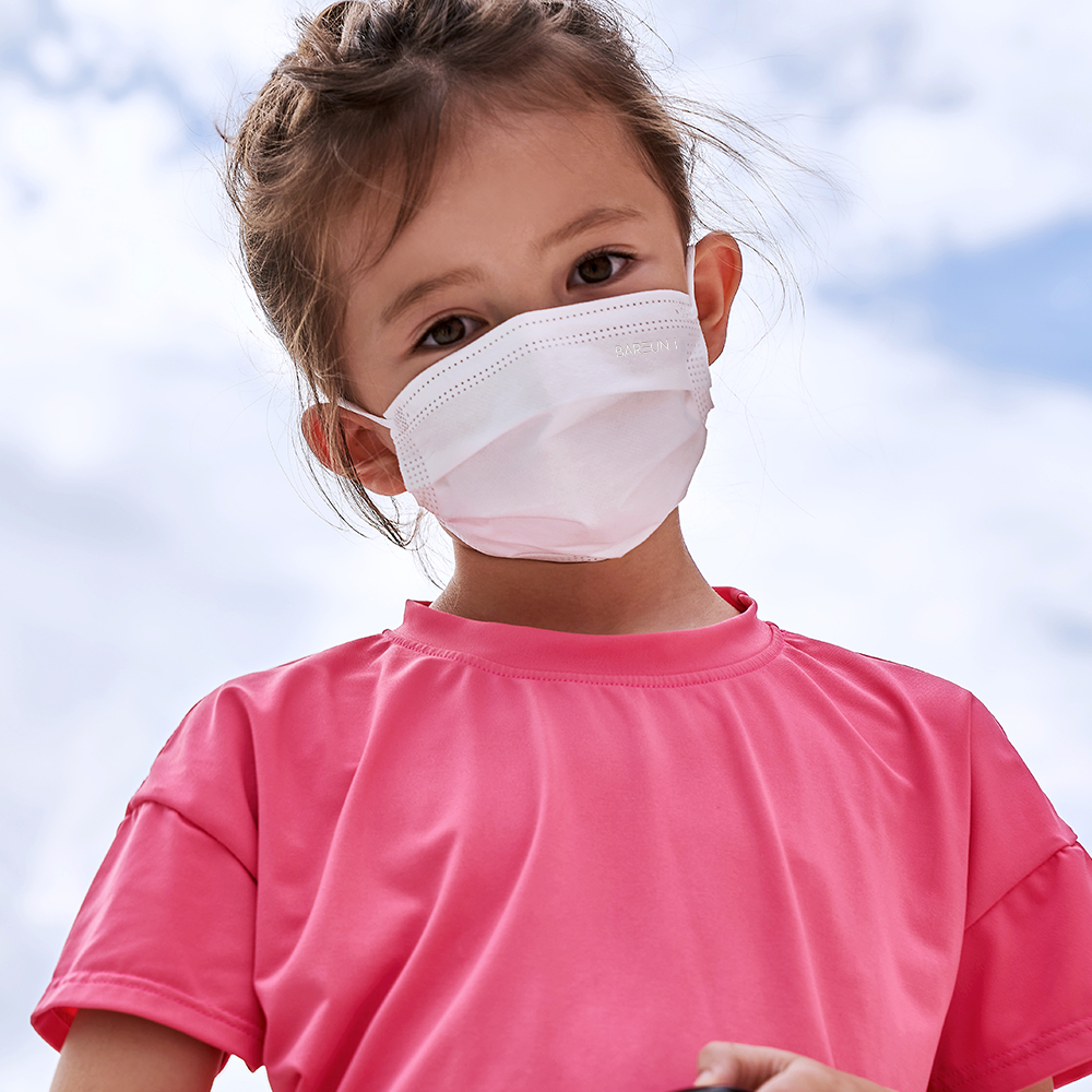 고르고 국산 유아 어린이 일회용 바른 덴탈 마스크 블랙 50매