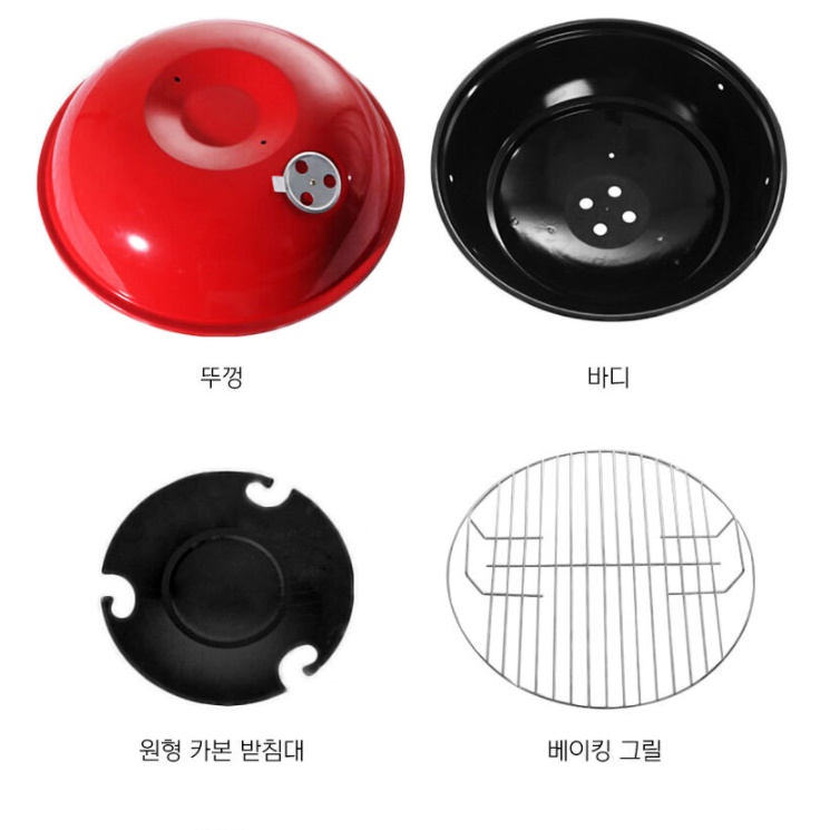 야외용 불판 바베큐 준비물 캠핑장 화로 전원주택 바베큐그릴 - 상세 이미지 3