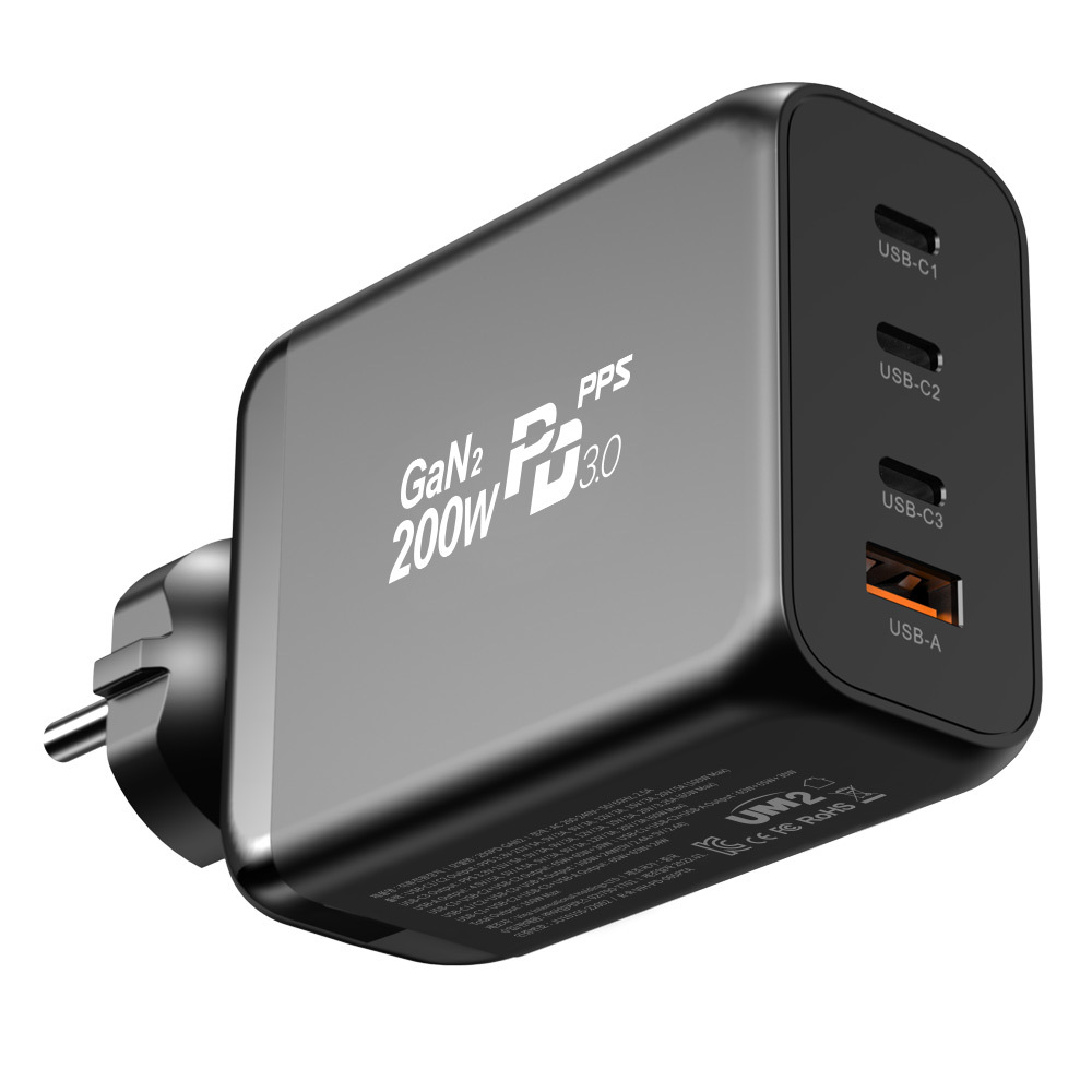 200w 접지형 고속 멀티충전기 맥북 C타입 200PD-GAN2 100WLED 케이블세트 - 상세 이미지 5