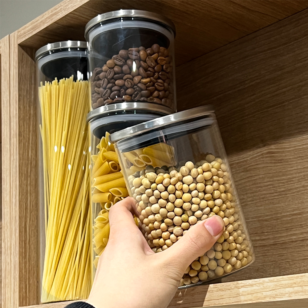 내열유리병 캐니스터 유리 밀폐 커피 원두 보관 용기 보관통 파스타병 분쇄 가루 500ml 이미지 7