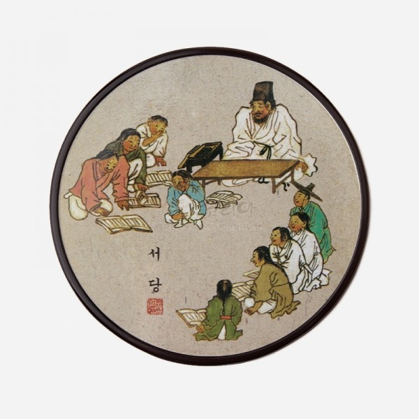 전통컵받침-김홍도 홈스테이선물 외국인친구선물 - 상세 이미지 4