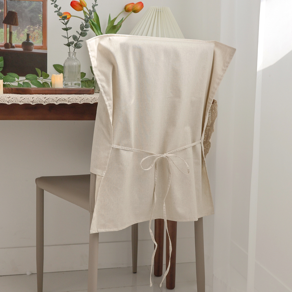 자체제작 식탁의자커버 린넨 패브릭 의자 등받이 덮개 워싱코튼