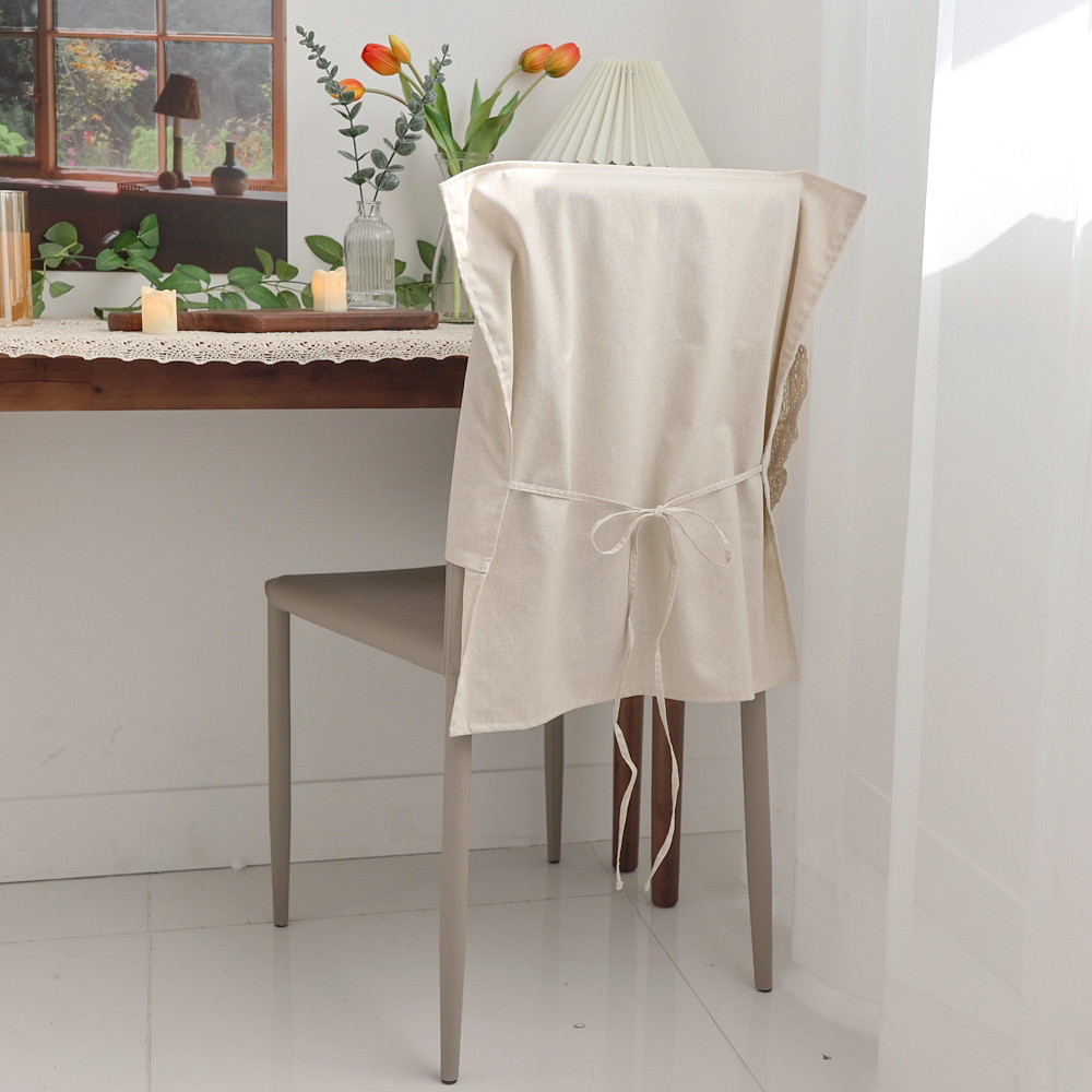 자체제작 식탁의자커버 린넨 패브릭 의자 등받이 덮개 워싱코튼