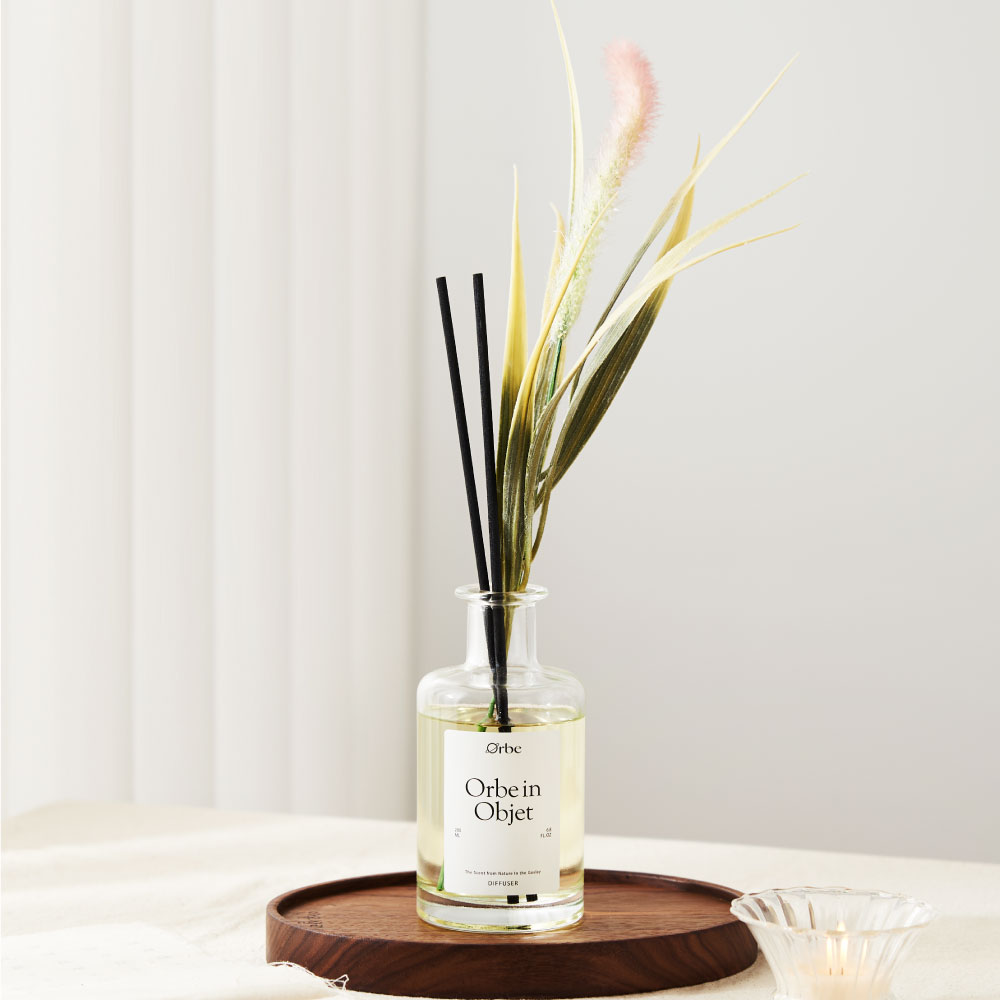 오르브 교보 향 집들이 선물 원룸 사무실 인테리어 실내 오브제 디퓨저 200ml 플로럴가든