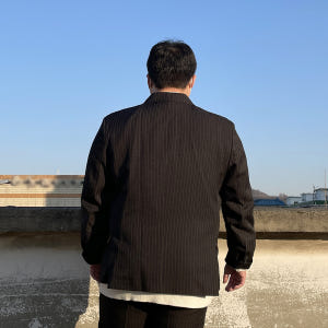 남자 빅사이즈 정장 수트 세트 XL~7XL 결혼식 하객룩 비즈니스 사계절... 착용 후기 | 사이즈/핏 총정리 - 상품 이미지 2