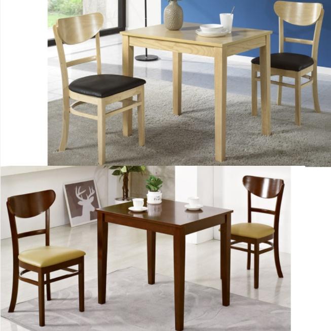 2인용 원목 식탁 세트 클래식 유럽풍 엔틱 식탁 낮은 식탁