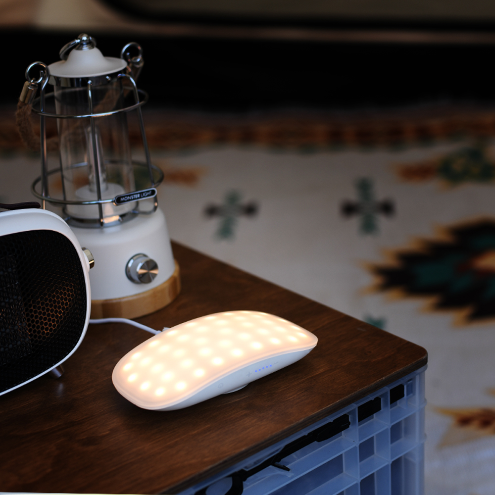 몬스터라이트 커브드 감성캠핑랜턴 LED 무선리모컨 백패킹 텐트 터치 조명