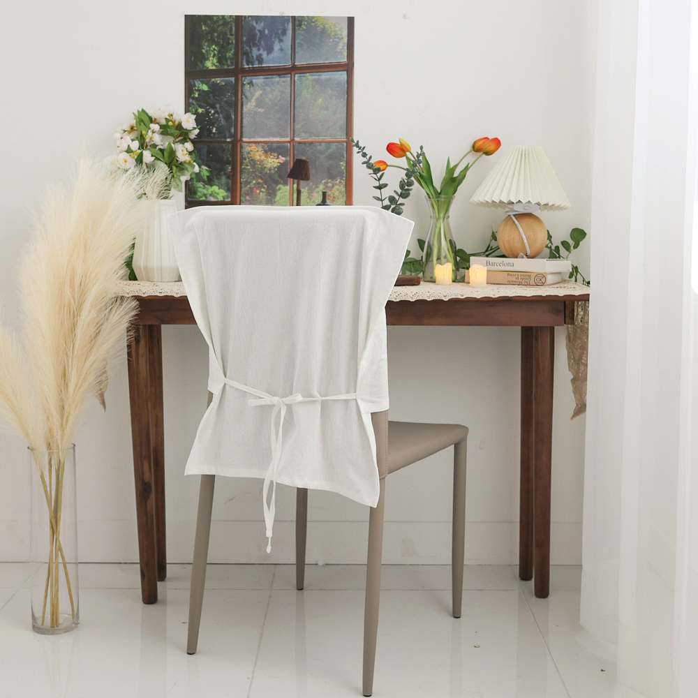 자체제작 식탁의자커버 린넨 패브릭 의자 등받이 덮개 워싱코튼
