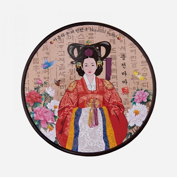 전통컵받침-여인한복 한국적인선물 외국인친구선물 - 상세 이미지 5