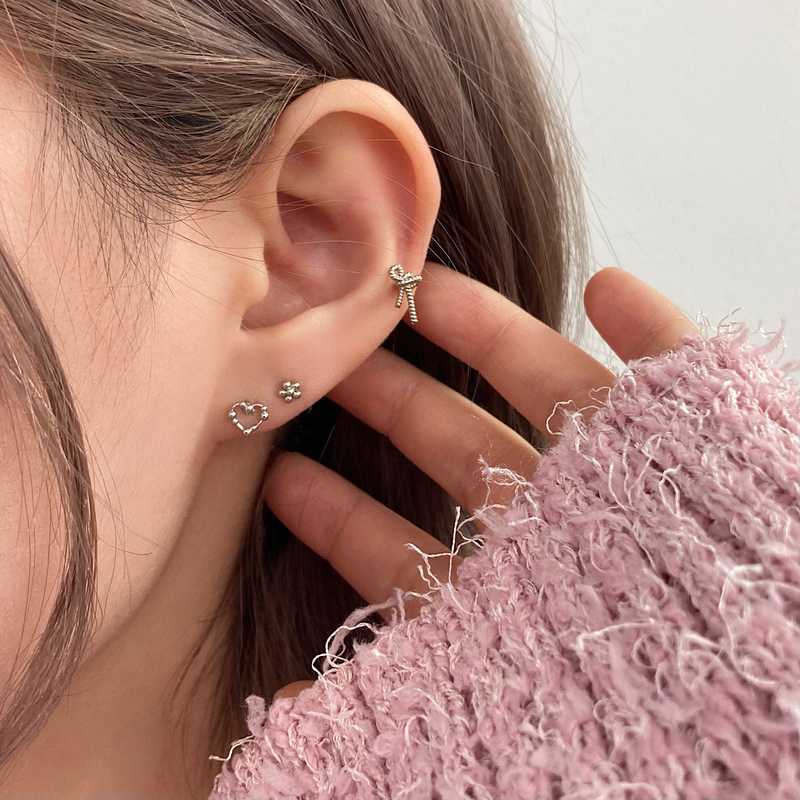 即納】[サージカル]ミニ バブル フラワー ピアッシング 16G (2type