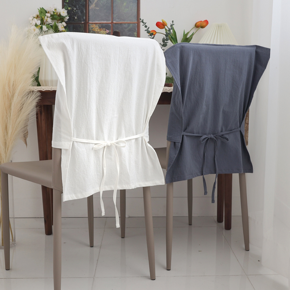 자체제작 식탁의자커버 린넨 패브릭 의자 등받이 덮개 워싱코튼