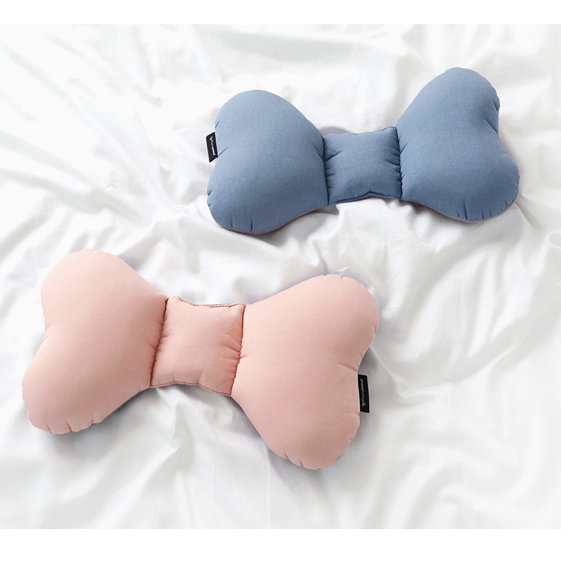 피넛버터젤리 피오라 빨아쓰는 아기 나비베개 유아 유모차 카시트 목베개 캔디베개