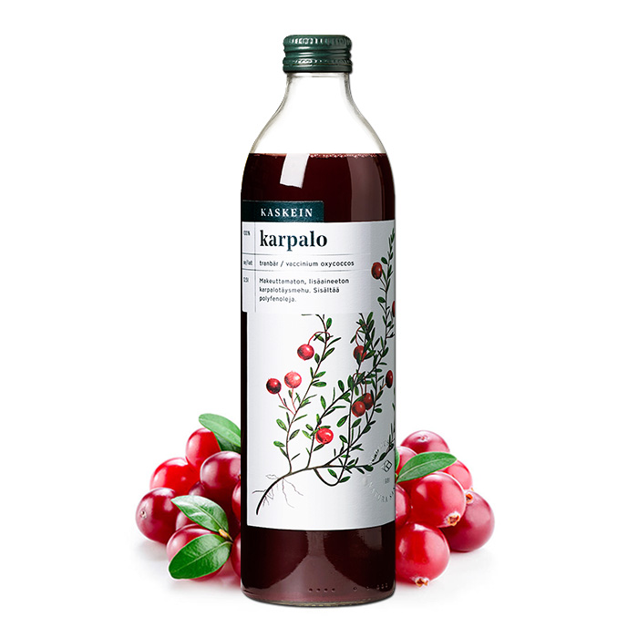 핀란디아 핀란드산 카스케인 크랜베리 원액 주스 500ml 1병 - 메인 이미지