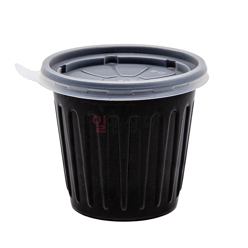 소스용기 JH 75파이 대 160ml 1500세트 검정 : 일용상회