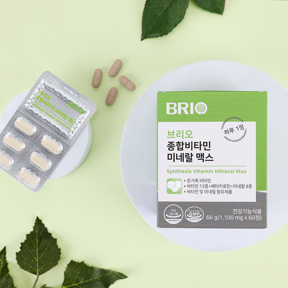 브리오 종합비타민 미네랄 맥스 / 온가족 멀티비타민 무기질 종합 영양제 60정, 1개 이미지 3