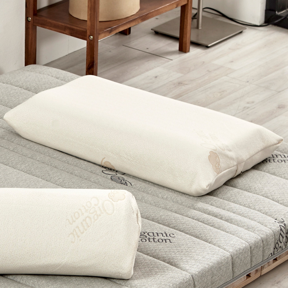 천연라텍스베개 목디스크 일자목 거북목이 편한 숙면 경추 낮은 베개 땅콩