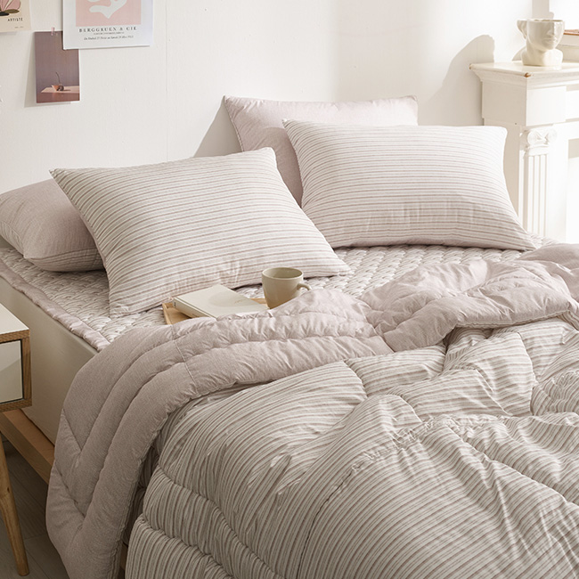 세사온라인 알러지케어 먼지없는 사계절 차렵이불패드 풀세트 시나몬(베이지), SS(슈퍼싱글)